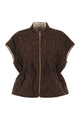 Fabiana Filippi Quilted Virgin Wool, Silk And Cashmere Gilet With Sequins