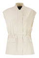 Fabiana Filippi Cream Cotton Elastane Coat