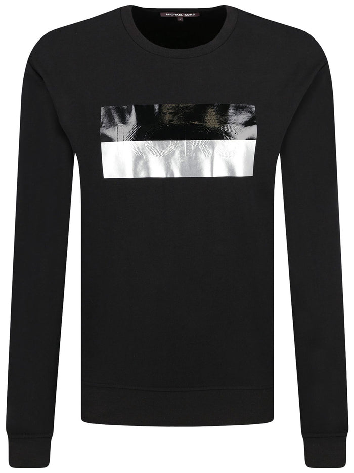 Michael Kors Men Black Cotton Sweatshirt
