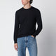 Drumohr Navy Blue Wool Crew-Neck Sweater