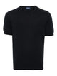 Drumohr Dark Blue Cotton T-Shirt
