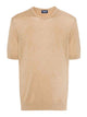Drumohr Beige Linen Cotton T-Shirt