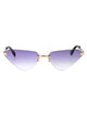 Dsquared2 Gold Violet Metal Sunglasses