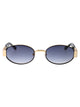 Dsquared2 Matte Gold Black Metal Sunglasses