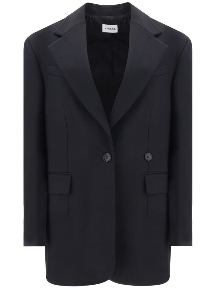 Parosh Wool Single-Breasted Blazer Jacket