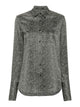 Ermanno Scervino Grey Silk Shirt