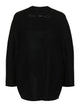 Ermanno Scervino Black Virgin Wool Cape