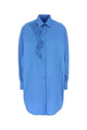 Ermanno Scervino Cerulean Blue Poplin Oversize Shirt
