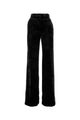 Ermanno Scervino Black Velvet Palazzo Pant