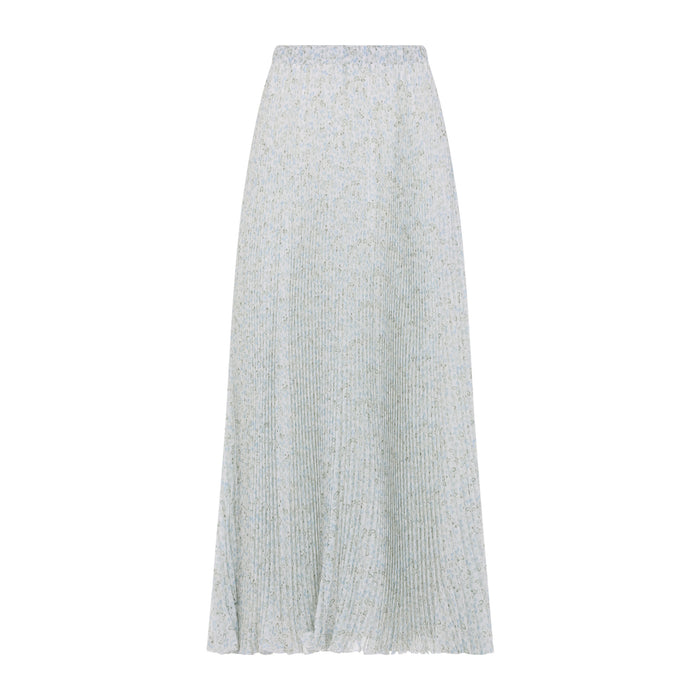 Ermanno Scervino Midi Plisse Printed Skirt