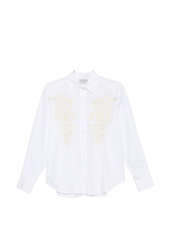 Ermanno Embroidered Cotton Shirt