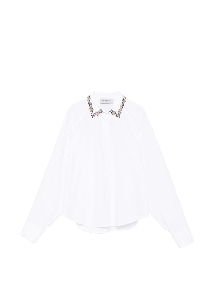 Ermanno Embroidered Cotton Shirt