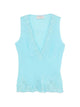 Ermanno Turquoise Silk Top