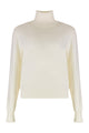 Parosh Lime Wool And Cachemire Turtleneck Pullover