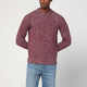 Drumohr Grape-Coloured Pattern Wool Sweater