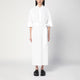Parosh White Chemise Dress In Cotton