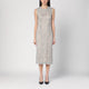 P.a.r.o.s.h. Light Grey Lace Midi Dress