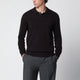 Drumohr Brown Wool Polo Sweater