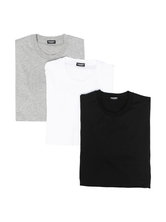 Dsquared2 Dsquared2 Cotton Stretch T-Shirt Tri-Pack