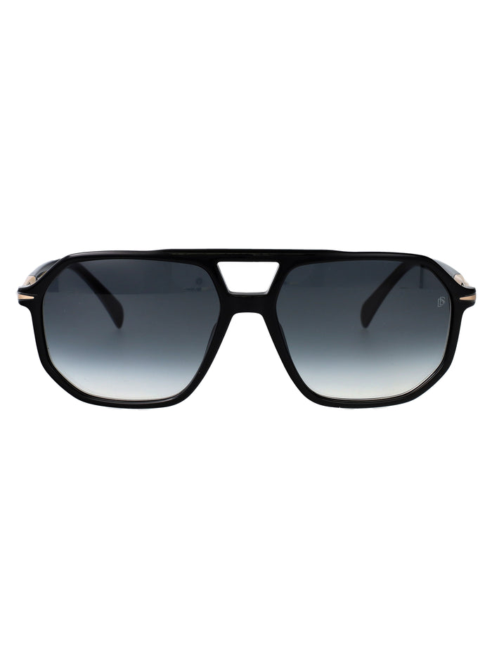 David Beckham Black Gold Acetate Sunglasses