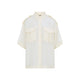 Phoebe Philo Ivory Lite Utility Silk Shirt
