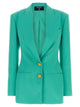 Balmain Logo Button Double-Breasted Blazer