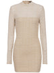 Balmain Brown Pb Labyrinth Dress