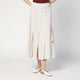 Department 5 Traxs Grey Mélange Skirt In Linen Blend