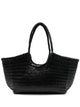 Dragon Difussion Black Leather Handbag