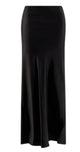 Pinko Black Draped High Waist Skirt