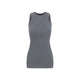 Phoebe Philo Fog Grey Wool Ribbed Tank Top