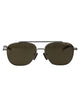 Dita Eyewear Brushed Antique Silver Metal Sunglasses