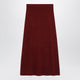 Max Mara Raspberry Skirt In Stretch Cashmere Knit