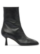 Aeyde Black Leather Ankle Boots