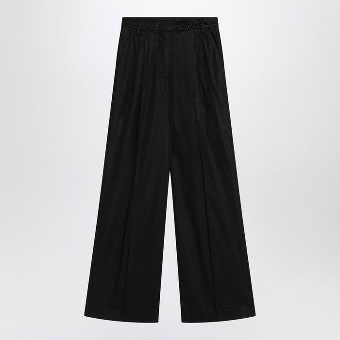 Department Five Wide Black Cotton Pants