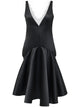 Jw Anderson Draped Hem V Neck Dress