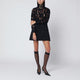 Patou Black Mini Dress With Buckle Collar