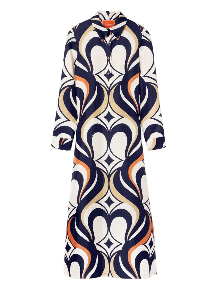 La Double J Geometric Pattern Dress