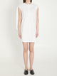 Jacquemus White Berlingot Sleeveless Shirt Dress