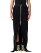 Rick Owens Rick Owens Drkshdw Black Slit Skirt