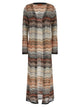 Missoni Chevron Lamé Cardigan