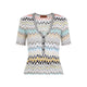 Missoni Multicolor Short-Sleeve Knit Top