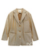 Douuod Laminated Single-Breasted Blazer