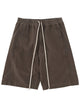Drkshdw Brown Cotton Elastane Shorts