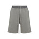 Drkshdw Grey Wide Pusher Cotton Shorts