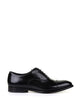 Doucal's Blue Oxford Shoes In Brushed Leather With Toe Cap