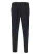 Devore Black Cotton Modal Trousers