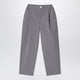 Douuod Grey Trousers In Cotton Blend