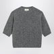 Douuod Grey Short-Sleeve Alpaca Blend Sweater