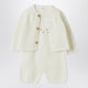 Teddy & Minou White Outfit With Jacket And Overalls